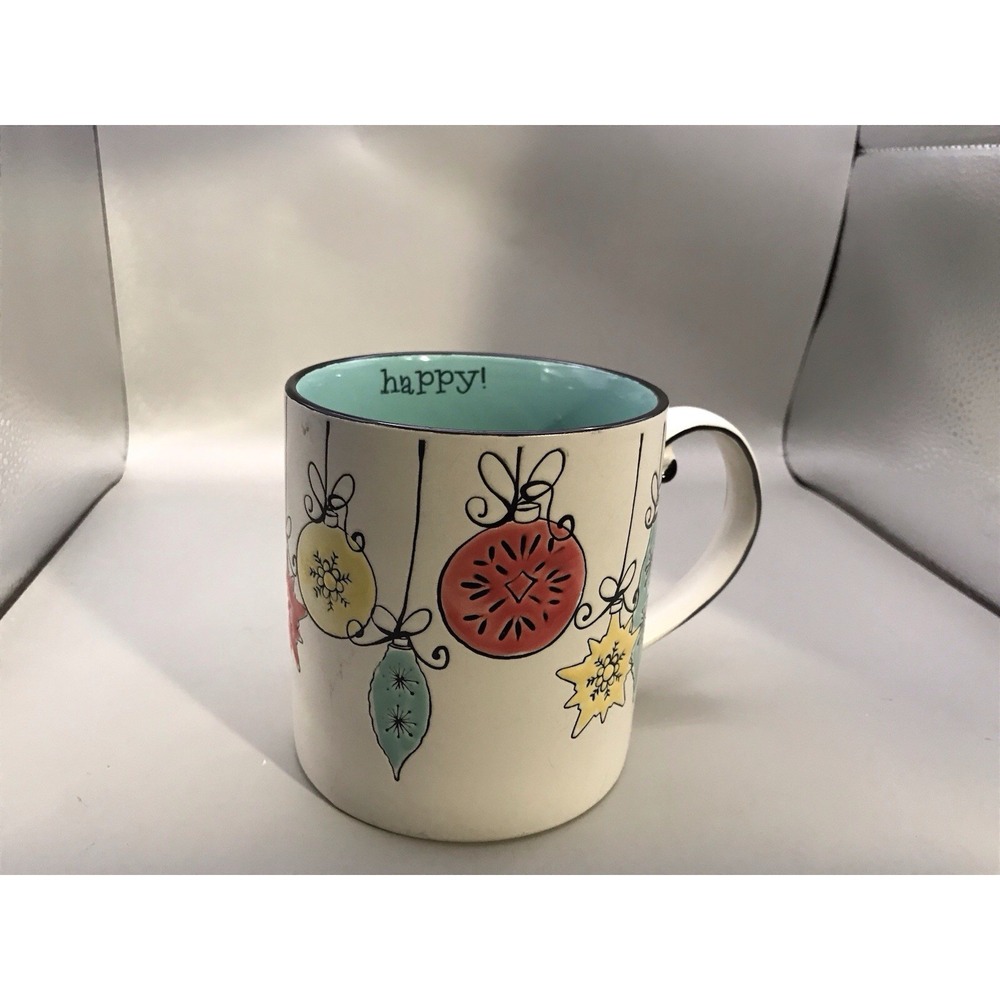 Spectrum Designz 20oz Mug 2017 Christmas Ornaments Matte‎ "happy"